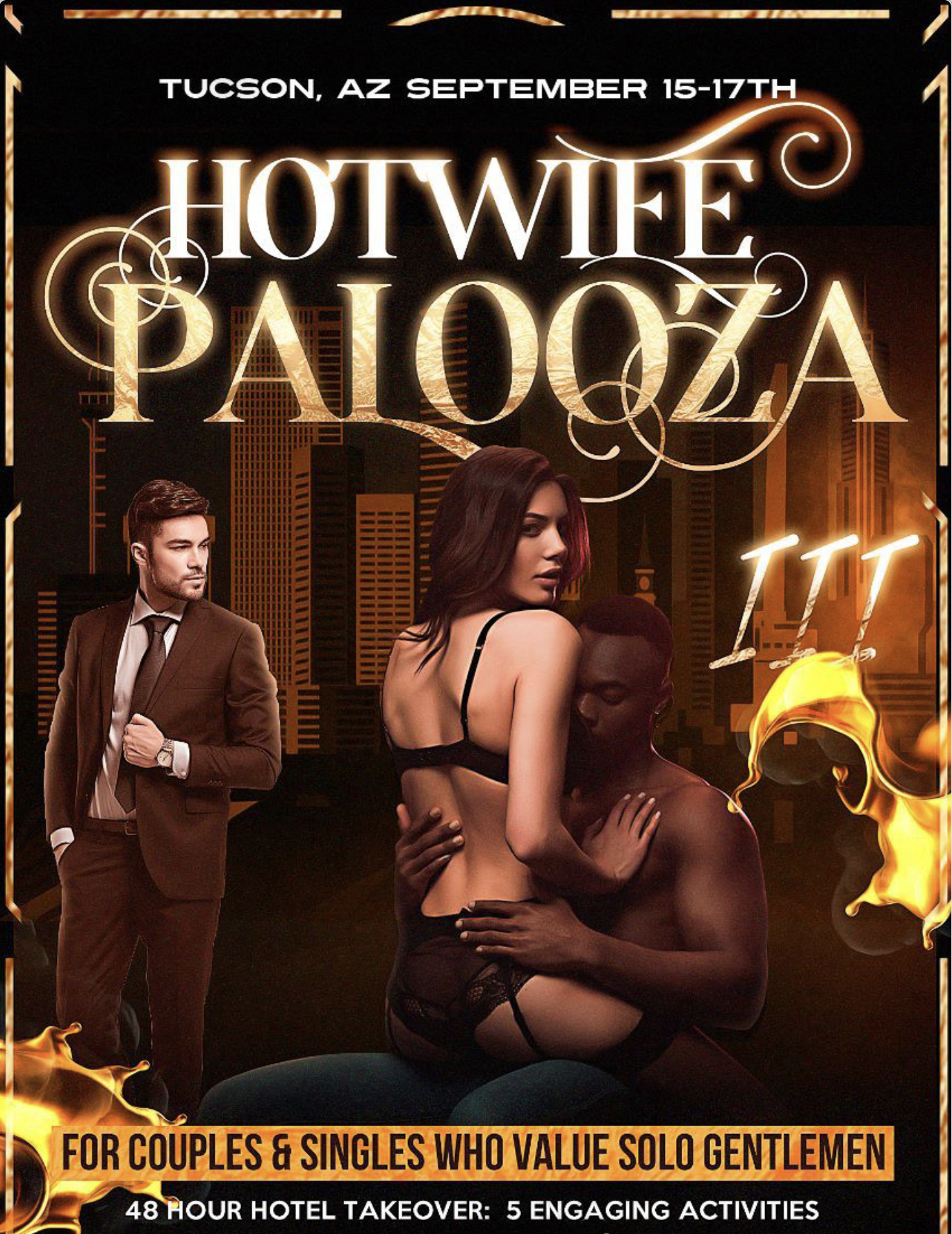 Hotwife Palooza III is here!! It'll be in Tucson, AZ from Sept 15-17, 2023. Get your tickets now!